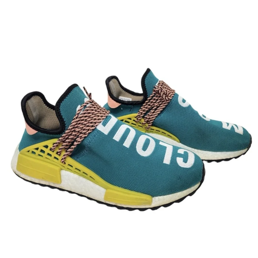 adidas Pharrell NMD Human Race Trail Sun Glow AC7188 Men's Size 9 Hu 2017